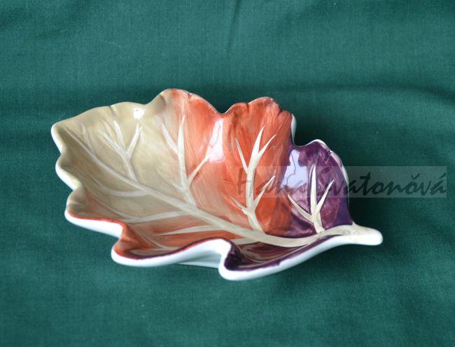 Miska list, velikost 12x15,5x2,5cm