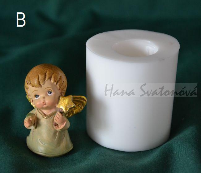 Andělíček buclatý - výška 4,5cm
