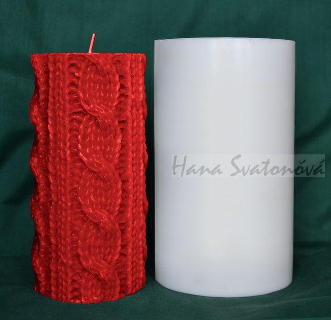 Válec pletený 1 - výška 14cm