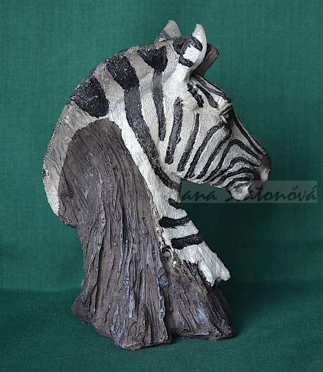 Hlava Zebry - výška 14cm