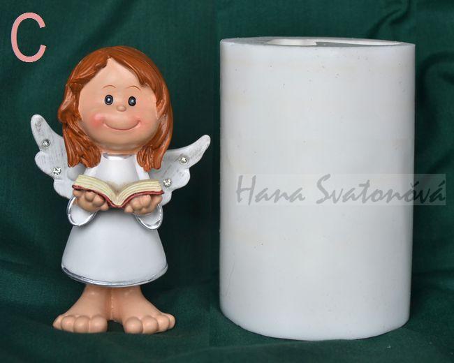 Andílek s hvězdičkou - výška 10cm