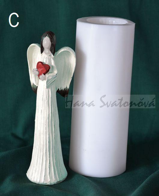 Anděl v bílém - výška 16cm