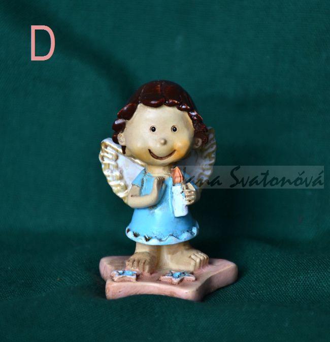 Andílek na hvězdě - výška 4cm