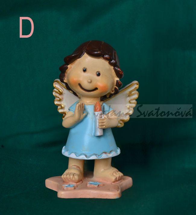 Andílek na hvězdě - výška 6,5cm