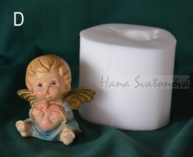 Andělíček buclatý - výška 5,5cm