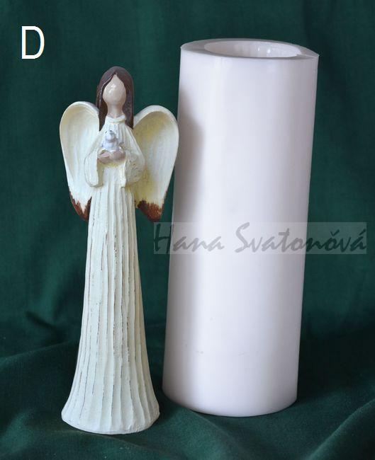 Anděl v bílém - výška 16cm