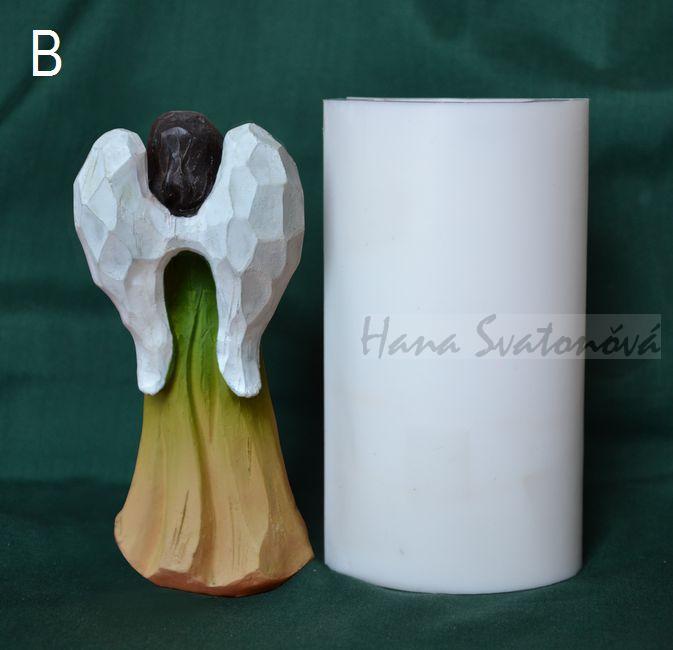 Anděl s bílými křídly ll - výška 13cm