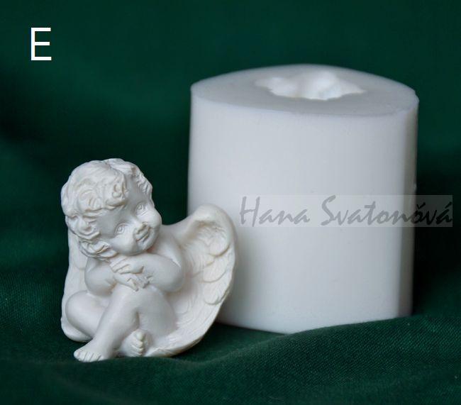 Andílek Mini se zaoblenými křídly - výška 3,5cm